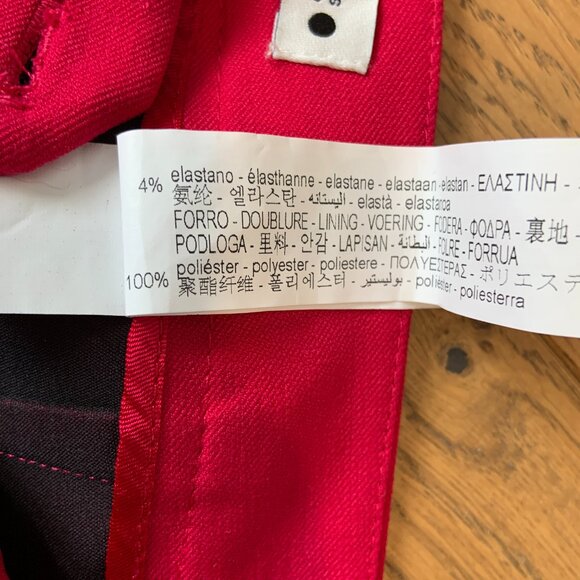 Zara Low Rise Flare Dressy Pants Trousers Pockets Fuchsia Pink Size S - Picture 13 of 15